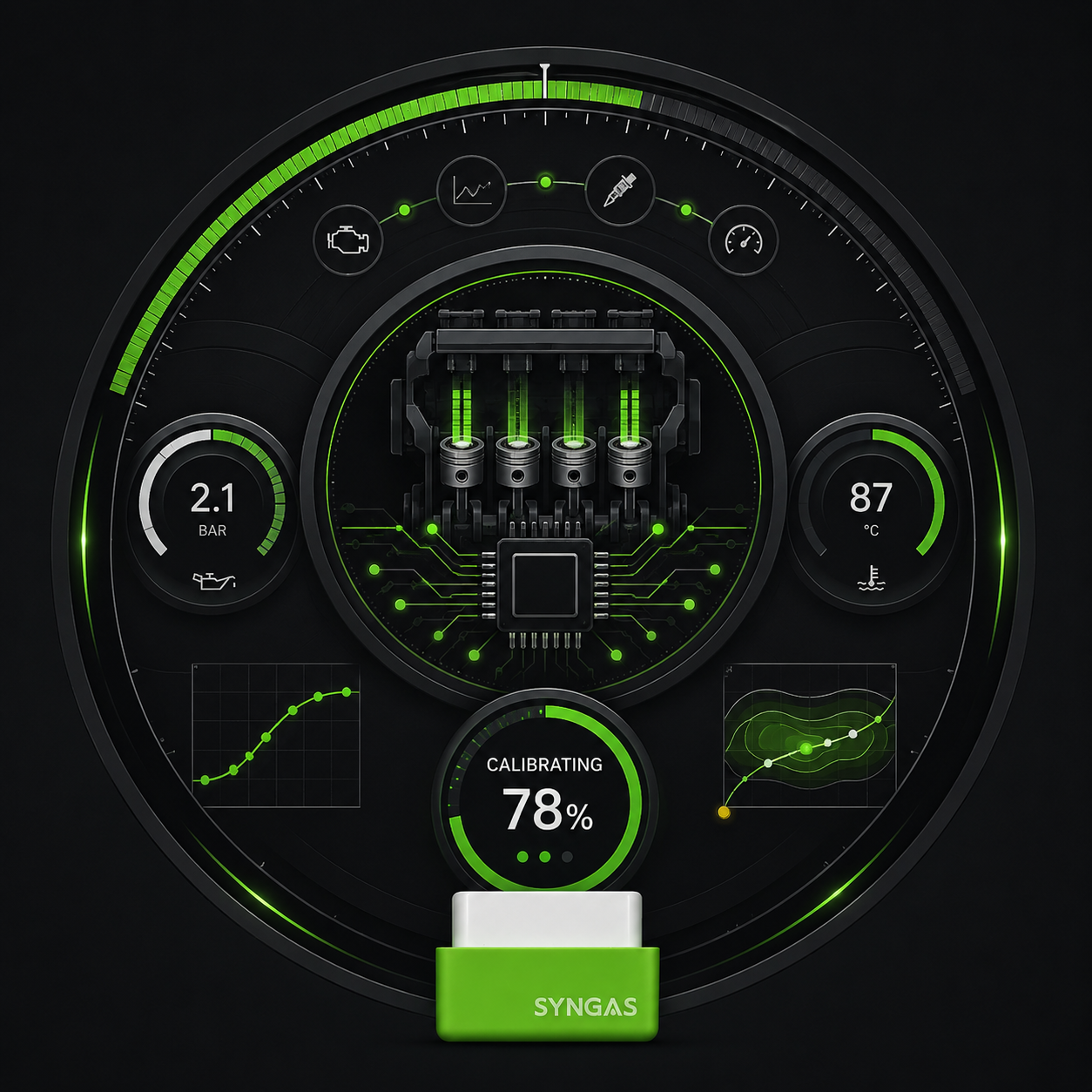 SynGas calibrating to your driving