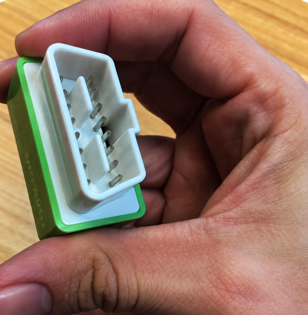 SynGas OBD2 connector pins visible